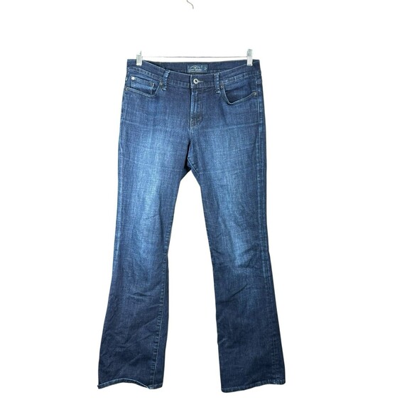Lucky Brand Sweet Boot Jeans Womens 12/31 Bootcut Mid Rise Dark Wash Blue Denim - Picture 1 of 10